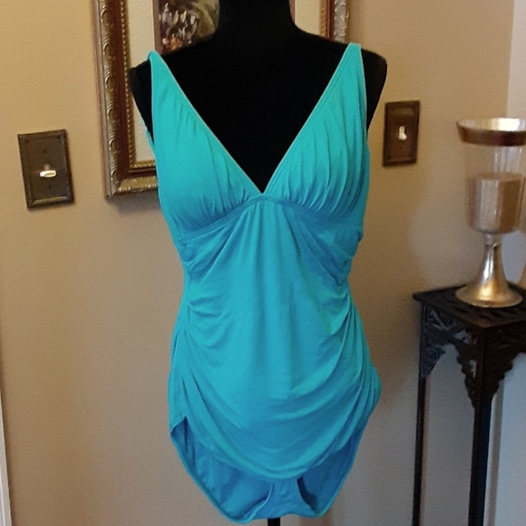 Tommy Bahama Swim Tommy Bahama Turquoise One Piece Swimsuit With